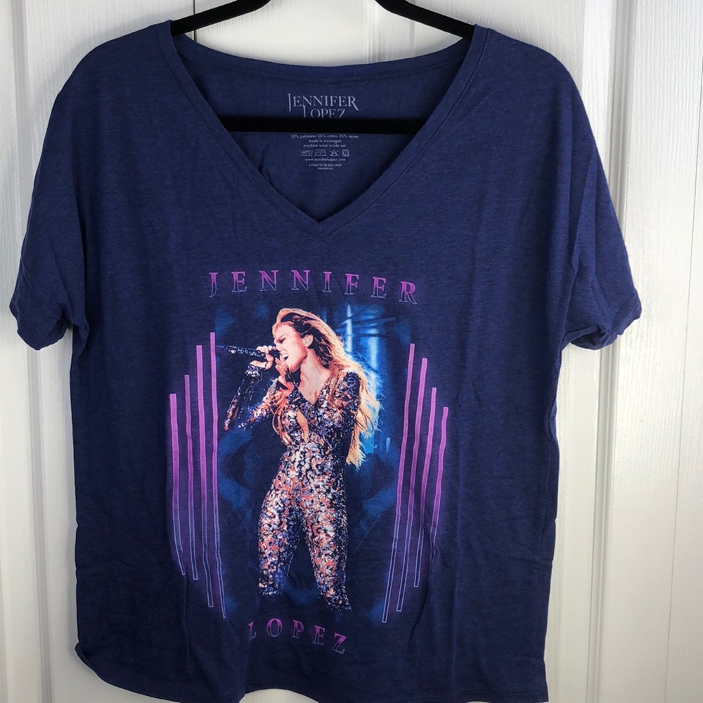 Jennifer Lopez Live V-neck Tee Shirt